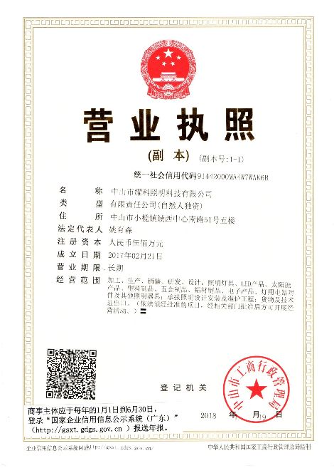 耀科照明 展示图